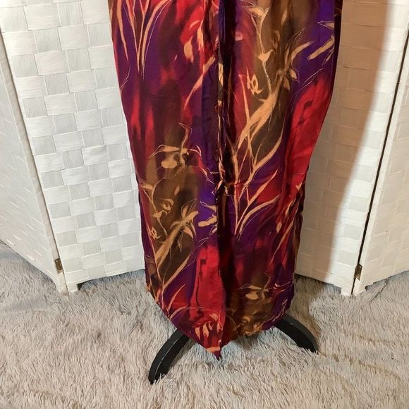 c.b. collections tie dye tropical button front skirt large - Picture 3 of 6